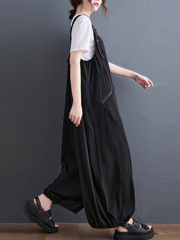 Oversized Zip Relaxed Jumpsuit