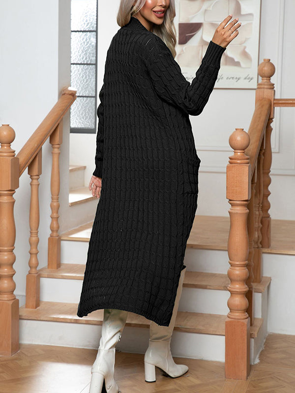 Long-Sleeve Relaxed Cardigan
