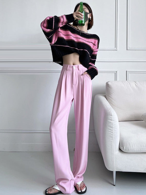 Wide-Leg High-Waist Pants