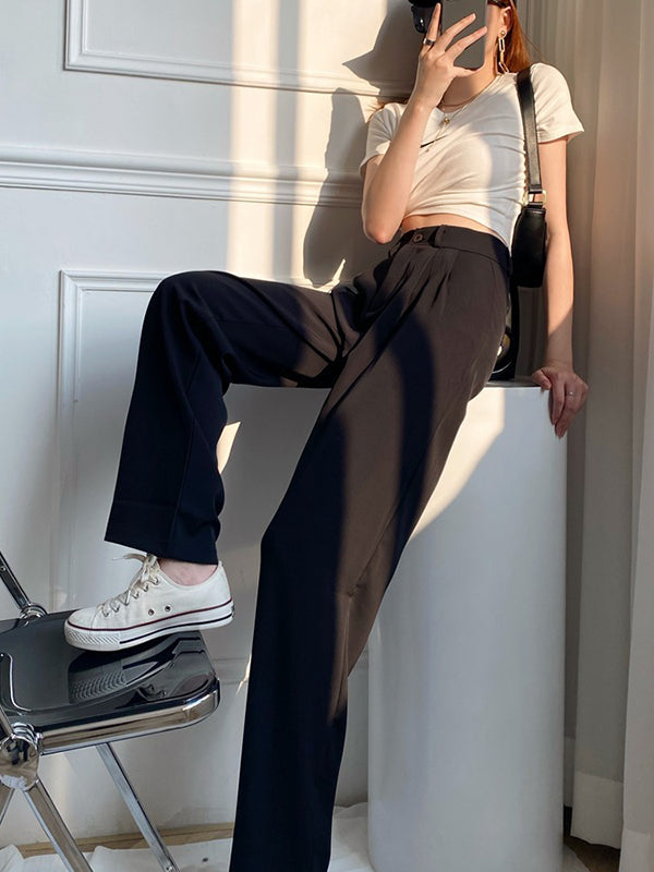 Wide-Leg High-Waist Pants