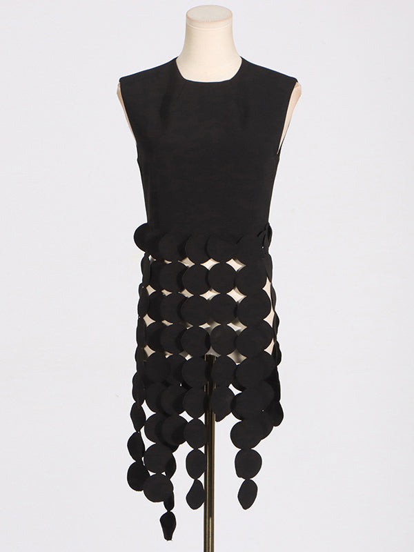 Round-Neck Fringe Sleeveless Vest
