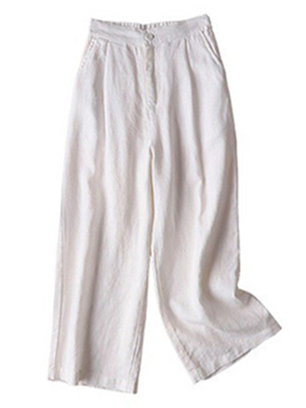 Wide-Leg Plus Size Relaxed Pants