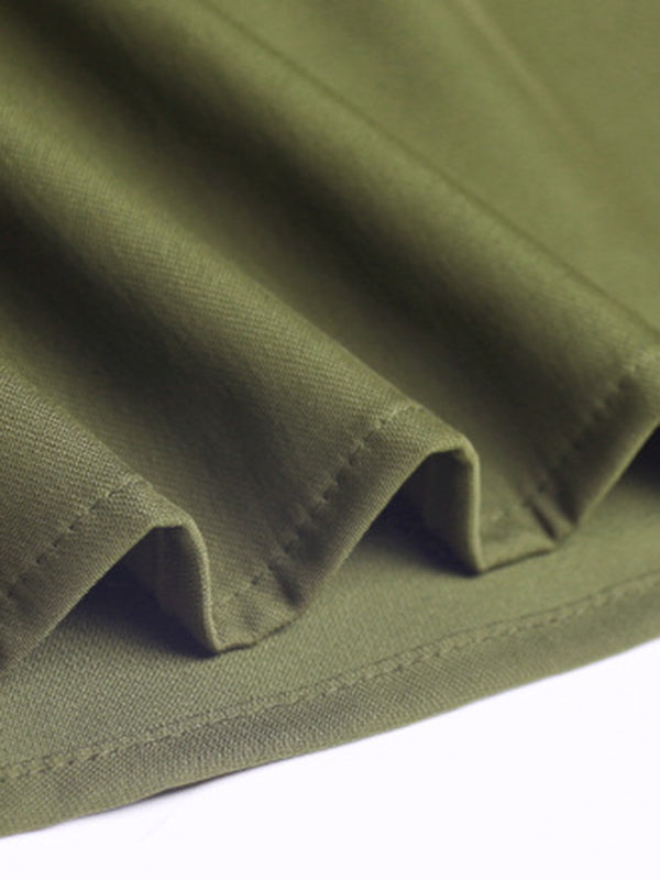 Asymmetric Drawstring Dress