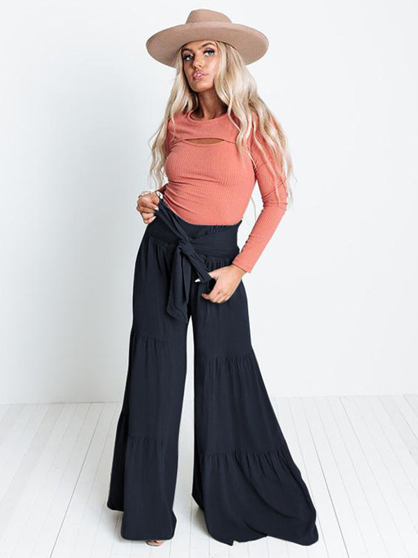 Wide-Leg High-Waist Pants