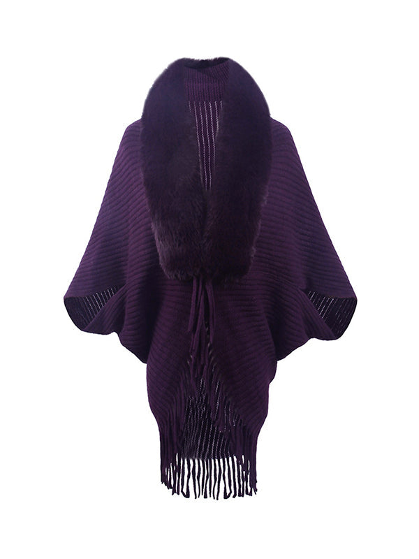 Fringe Batwing Relaxed Cardigan