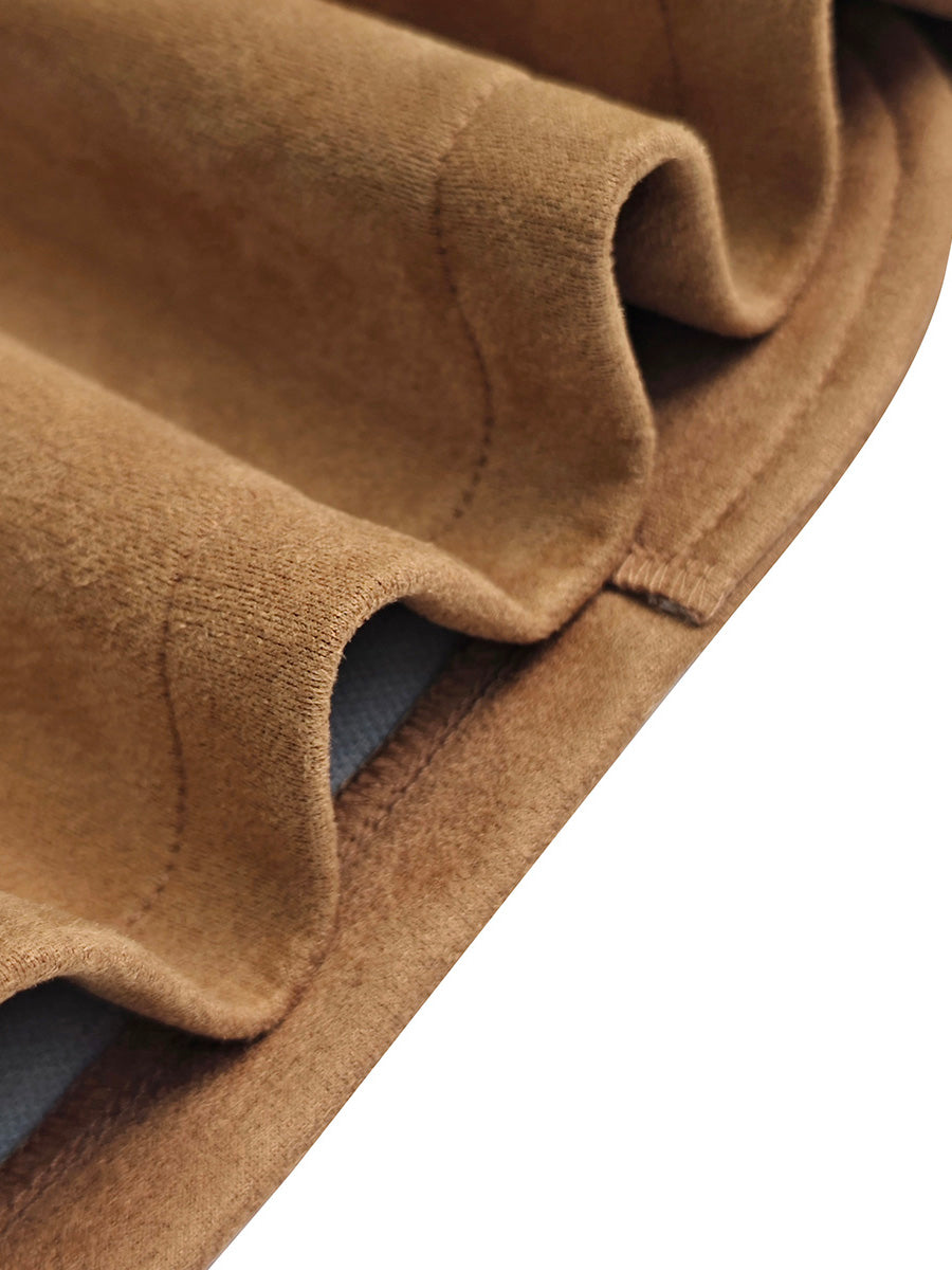 Notch-Collar Button-Detail Long-Sleeve Relaxed Blazer
