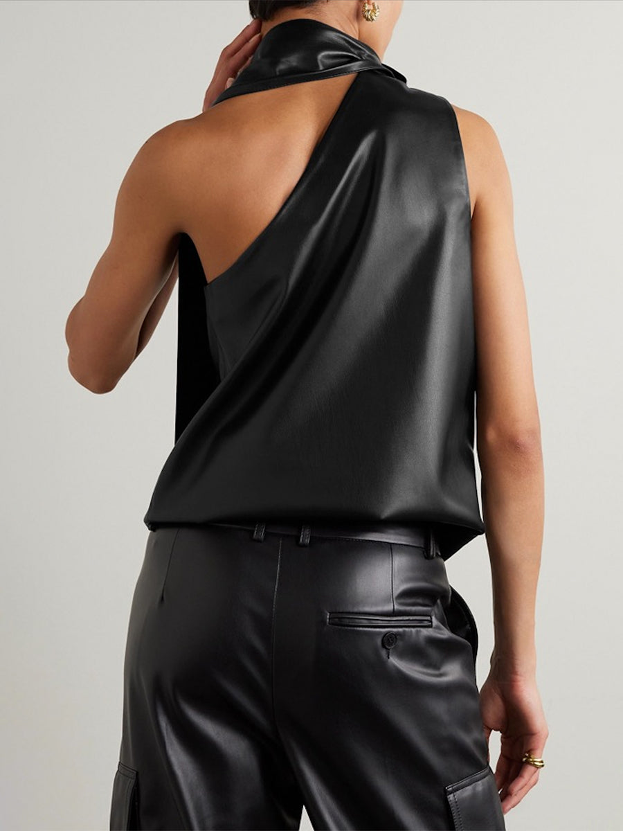 Asymmetric Sleeveless Vest