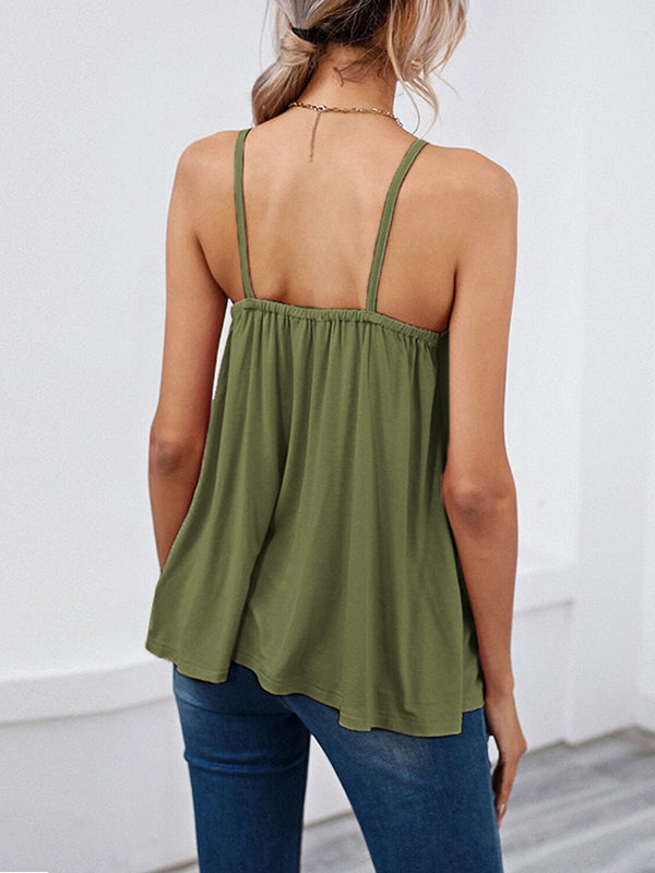 Pleated Sleeveless Cami