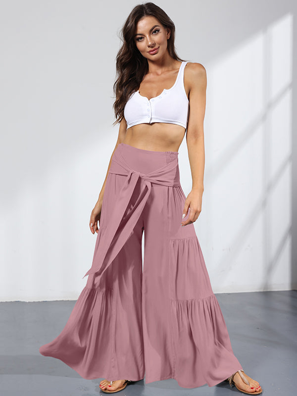 Wide-Leg High-Waist Pants