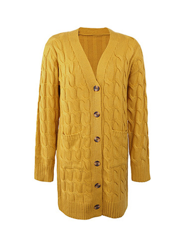 Button-Detail Relaxed Cardigan