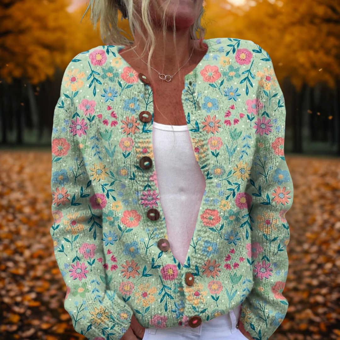 Amy | Floral Design Cardigan
