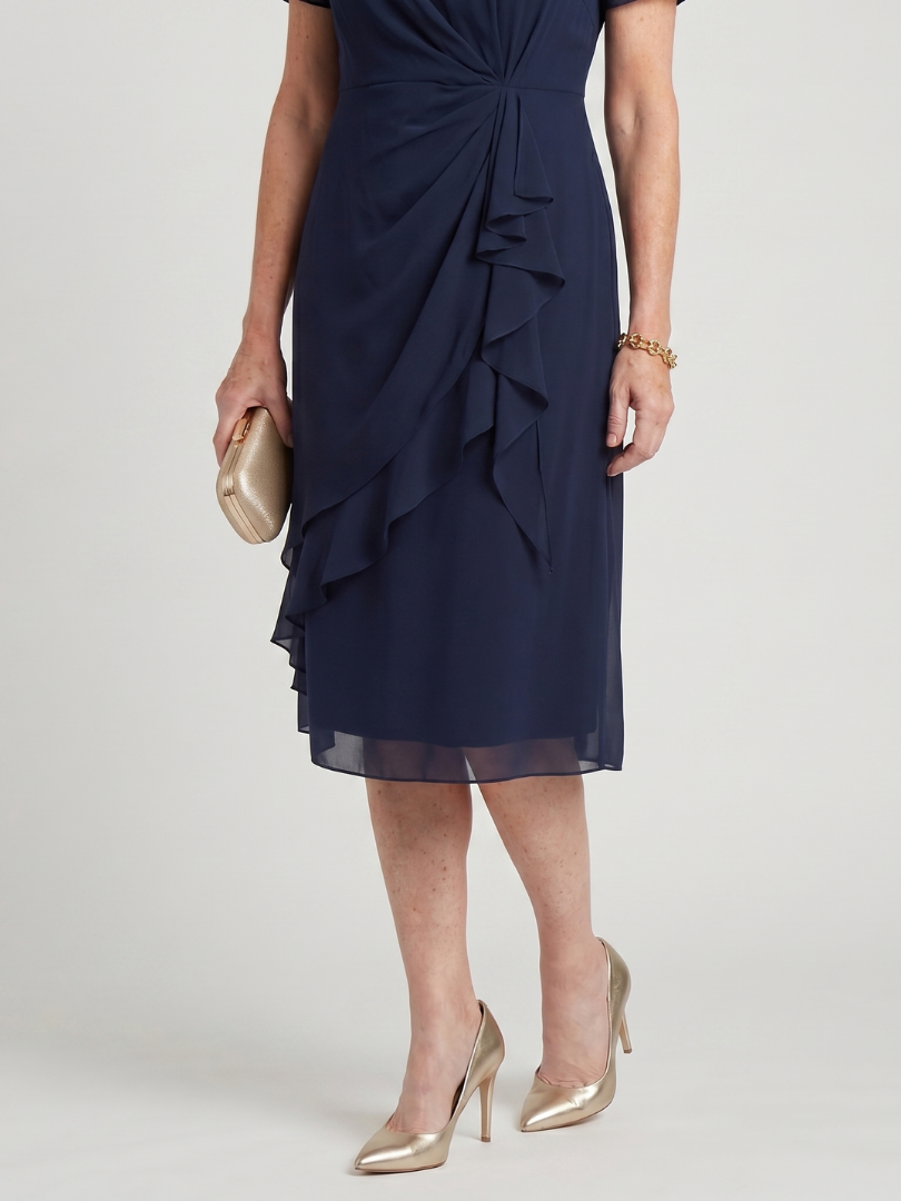 Blake | Chiffon Draped Dress