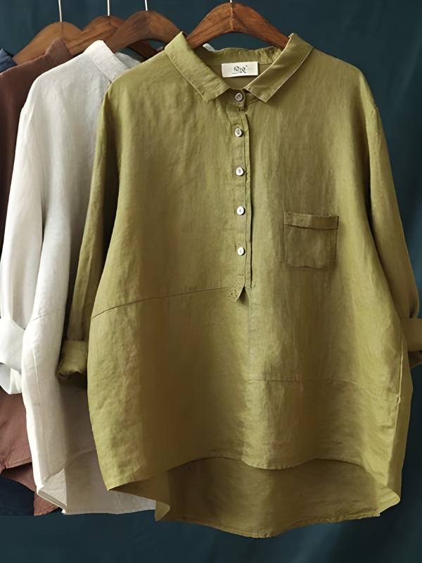 Stella | Linen Long Sleeve Shirt