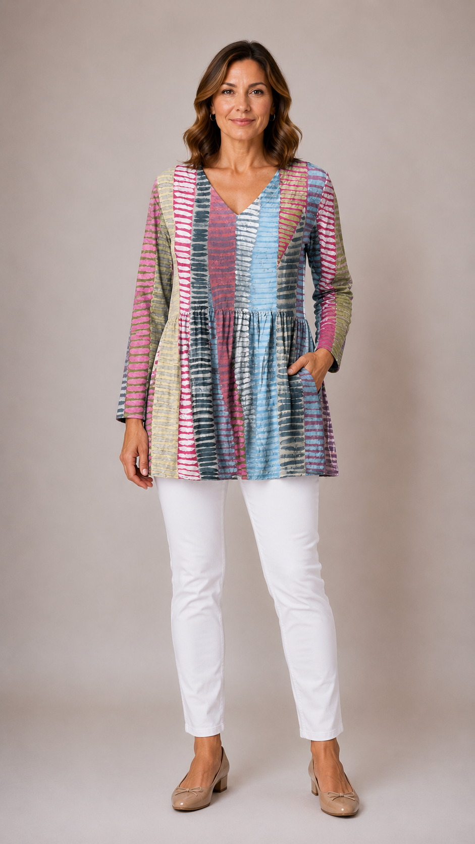 Margo | Long V-Neck Blouse