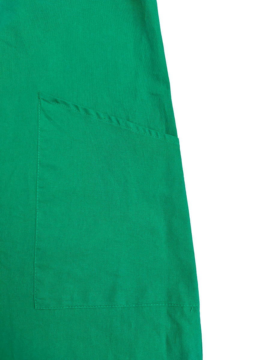 Wide-Leg Stand-Collar Button-Detail Sleeveless Jumpsuit