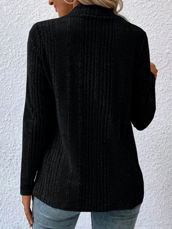 Long-Sleeve Relaxed Cardigan
