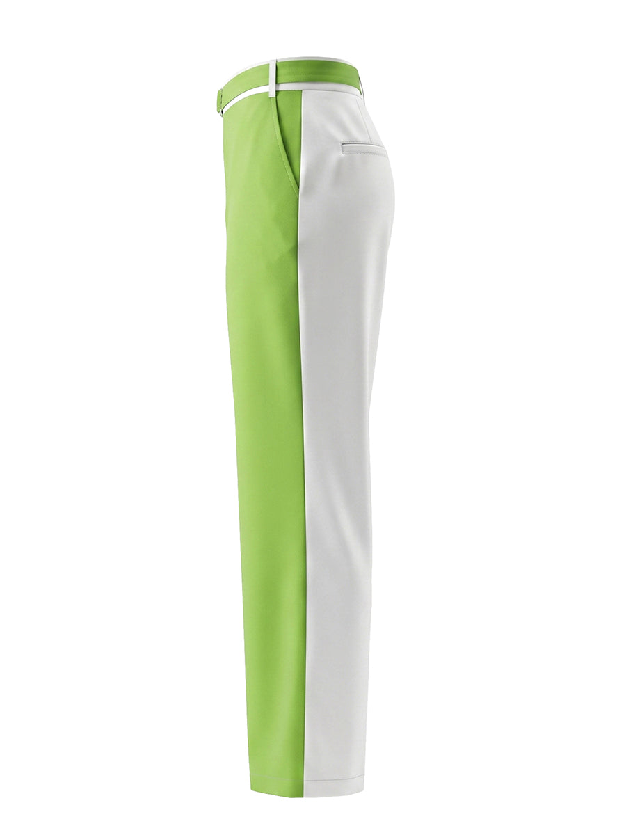 High-Waist Pleated Belted Pocket Belt