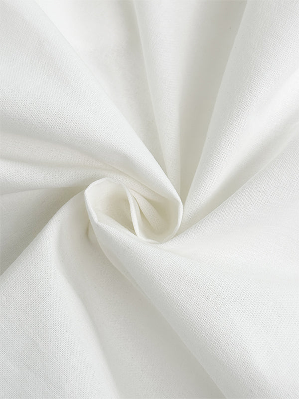 V-Neck Button-Detail Pocket Short-Sleeve Jumpsuit
