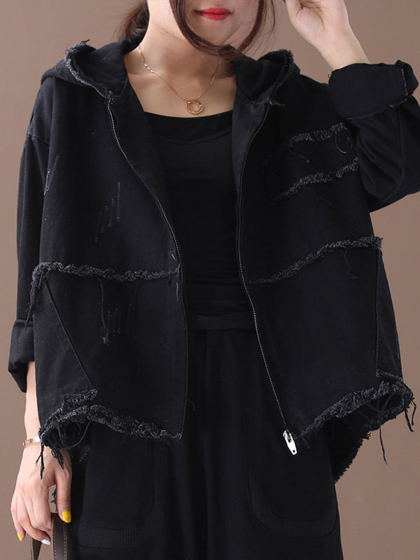 Denim Hooded Jacket