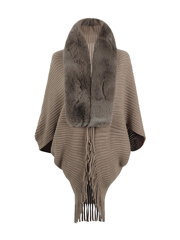 Fringe Batwing Relaxed Cardigan
