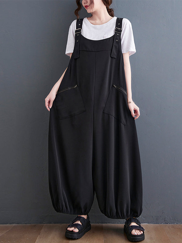 Oversized Zip Relaxed Jumpsuit