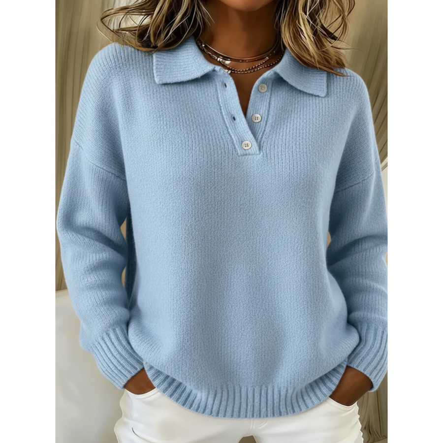 Avianna | Collared Button Knit Sweater