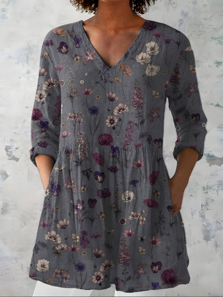 Addison | Long V-Neck Blouse