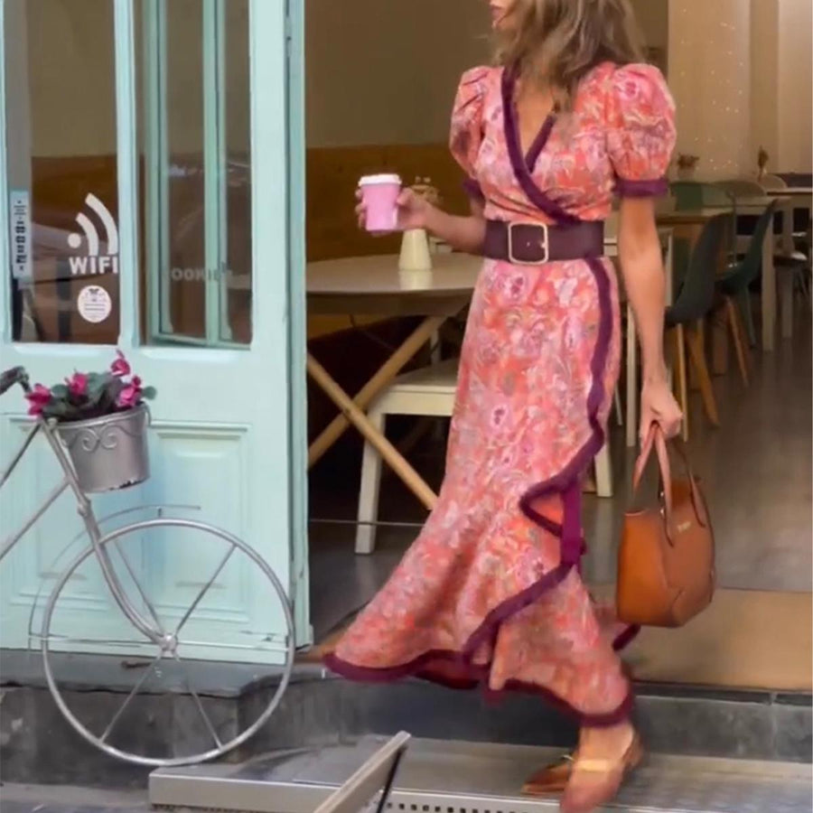 Angel | Puff-Sleeve Maxi Dress