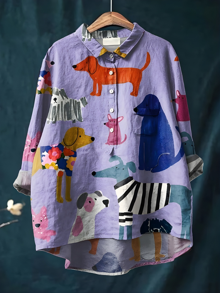 Tresha | Playful Print Blouse