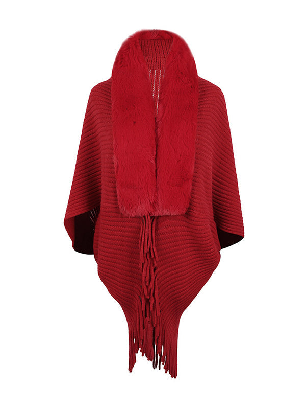 Fringe Batwing Relaxed Cardigan