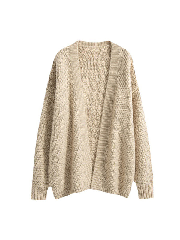 Long-Sleeve Relaxed Cardigan
