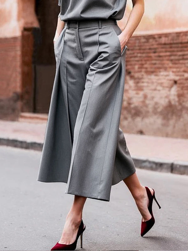 Wide-Leg Pocket Relaxed Pants