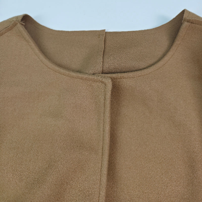 Long-Sleeve Relaxed Coat