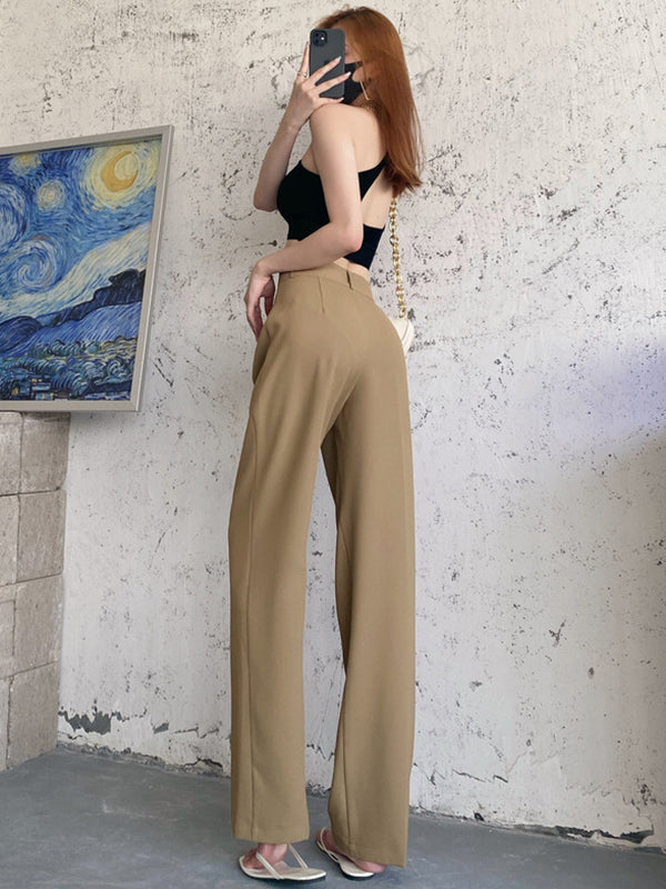 Wide-Leg High-Waist Pants