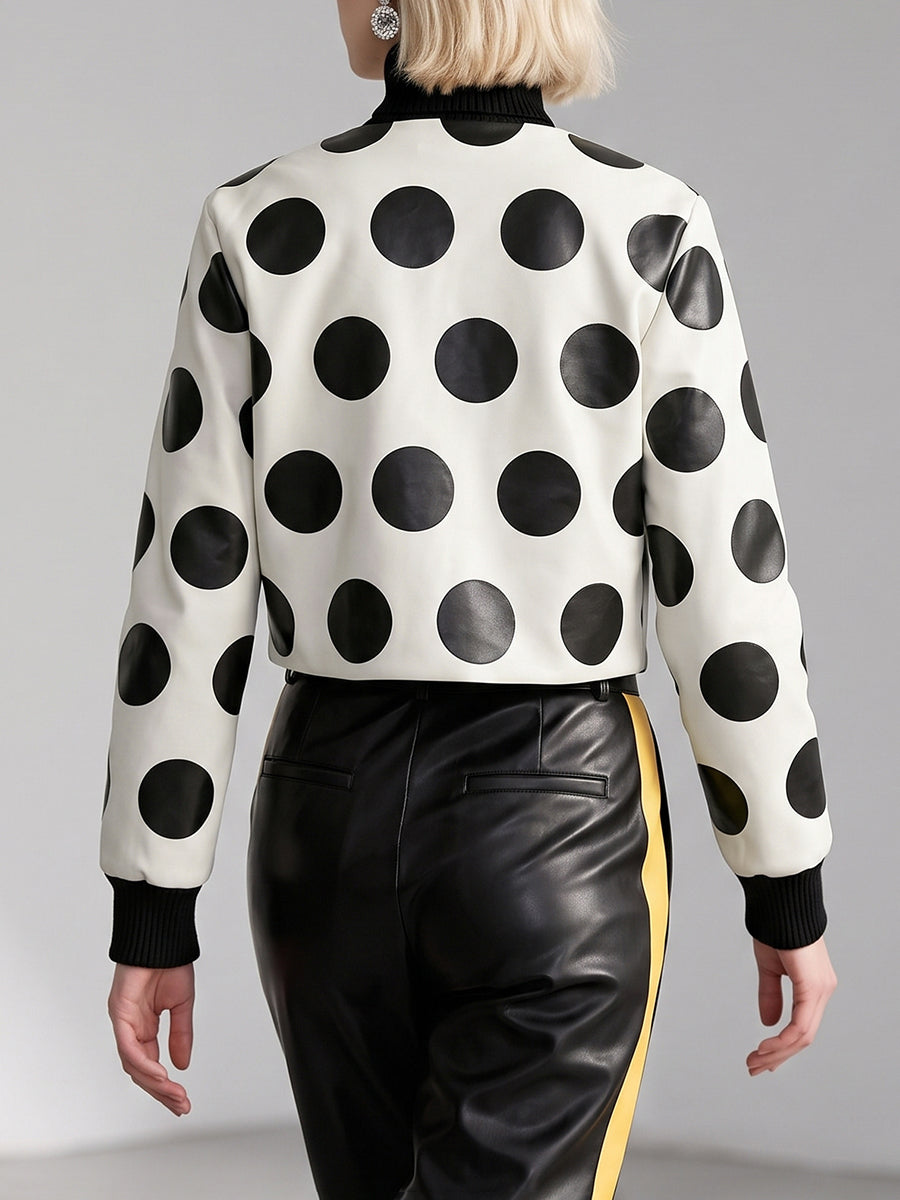 Round-Neck Zip Long-Sleeve Jacket