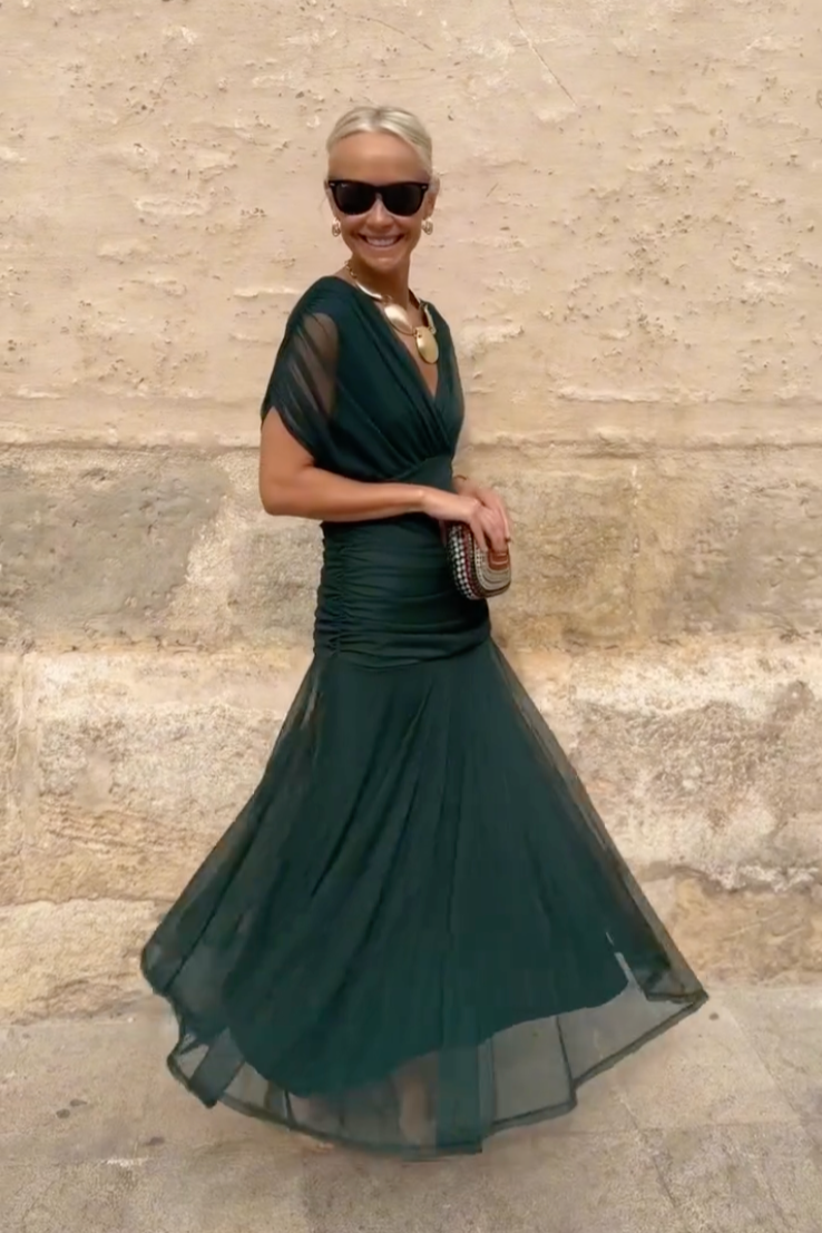 Emelia | V-Neck Maxi Dress