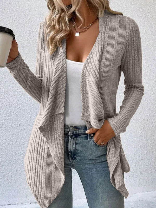 Long-Sleeve Relaxed Cardigan