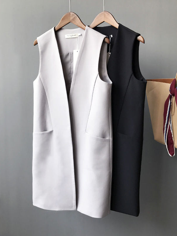 Sleeveless Relaxed Vest