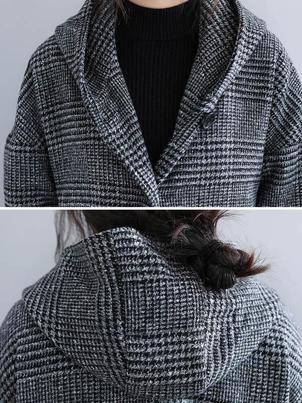 Checked Relaxed Coat