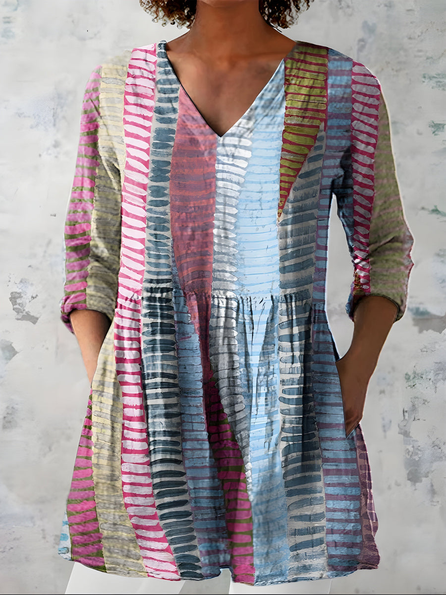 Margo | Long V-Neck Blouse