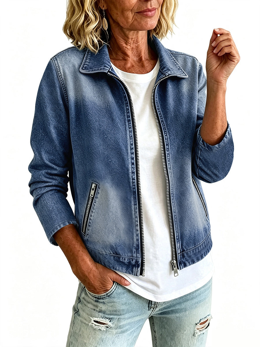 Zip Pocket Long-Sleeve Jacket