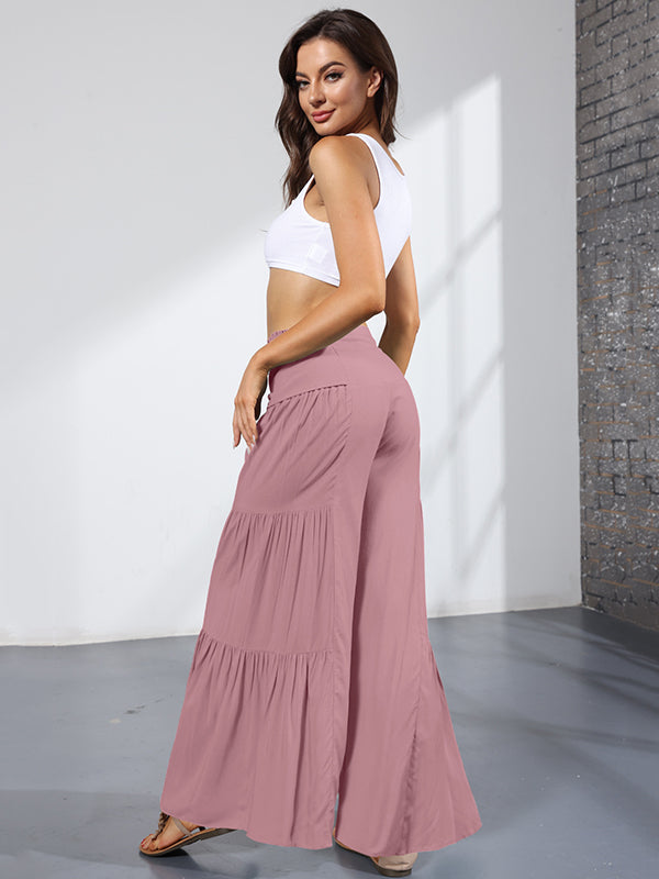 Wide-Leg High-Waist Pants