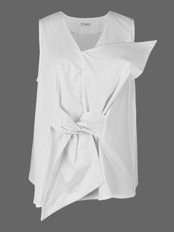 V-Neck A-Line Relaxed Vest