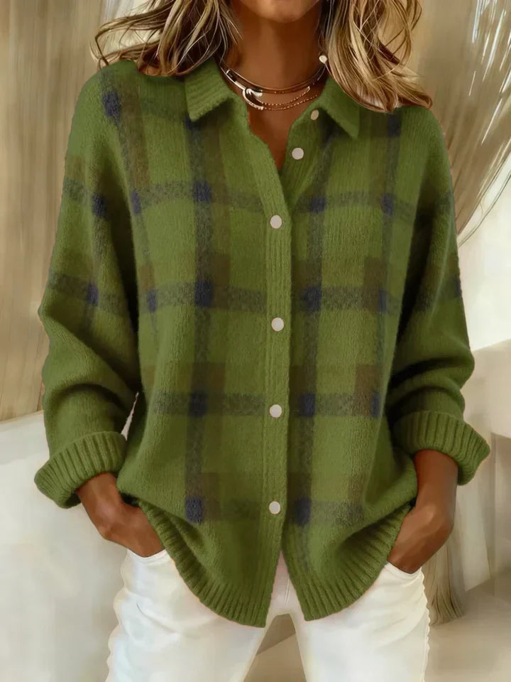Salome | Cloud-Soft Plaid Button-Up