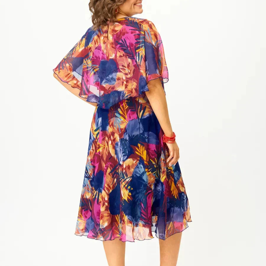 Halle | Belly Coverage Chiffon Dress
