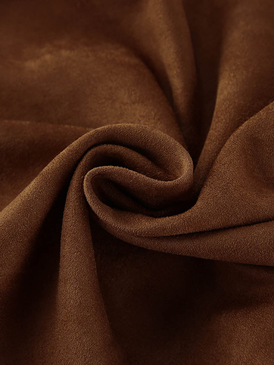 V-Neck Button-Detail Sleeveless Relaxed Vest