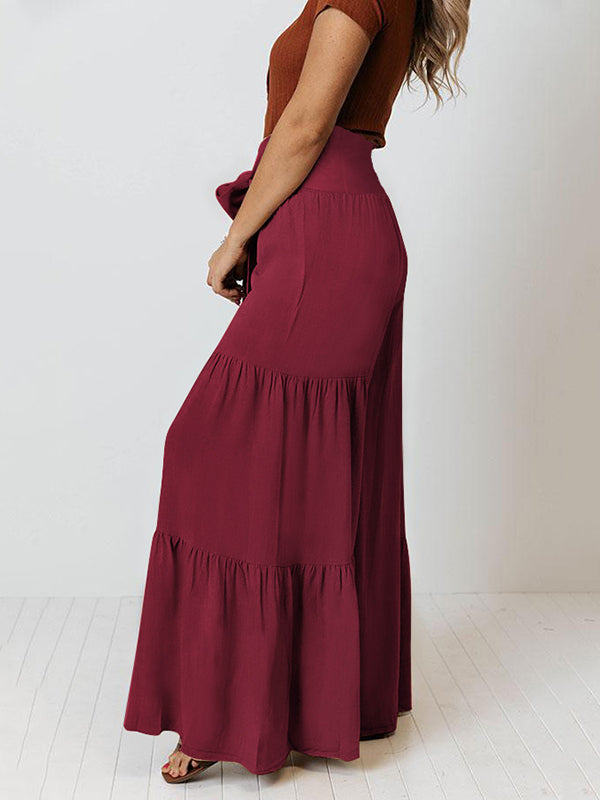 Wide-Leg High-Waist Pants
