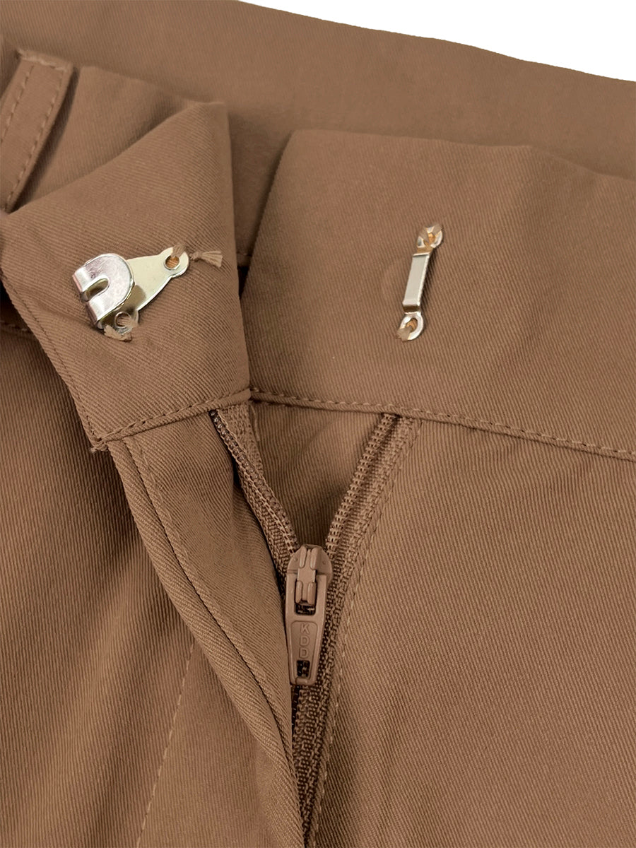 Wide-Leg Pleated Pants