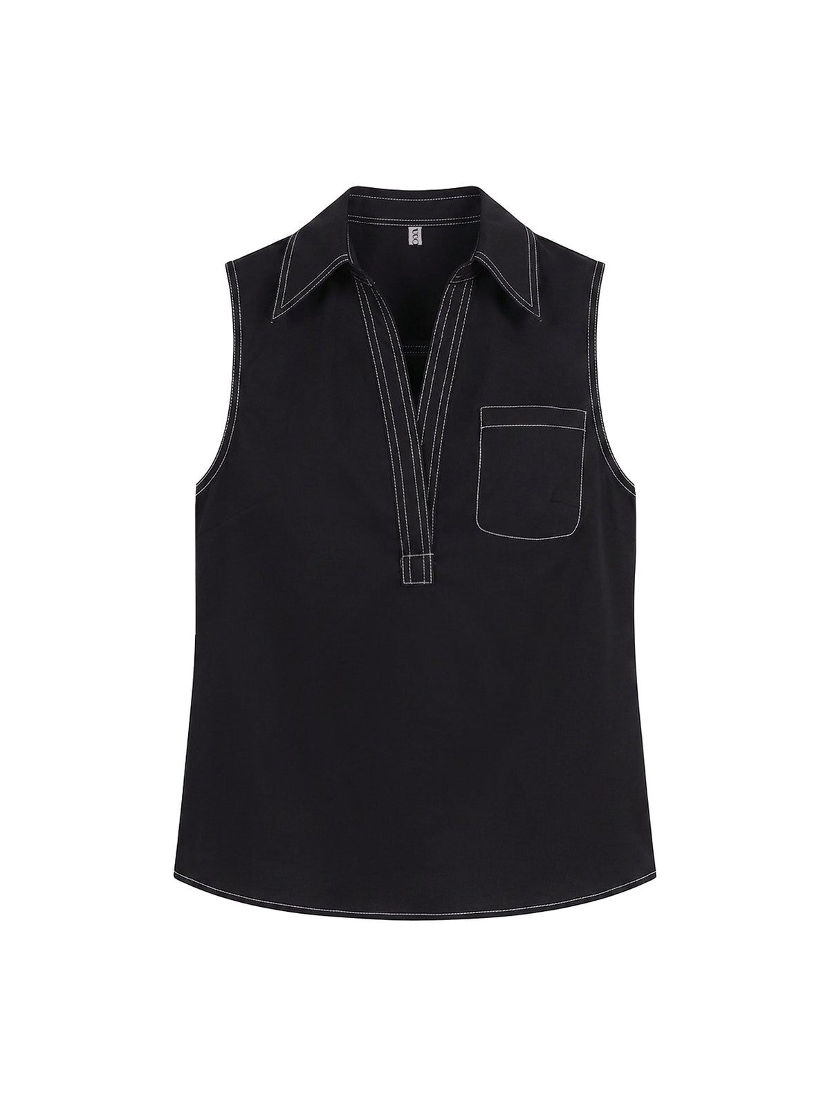 Sleeveless Relaxed Vest