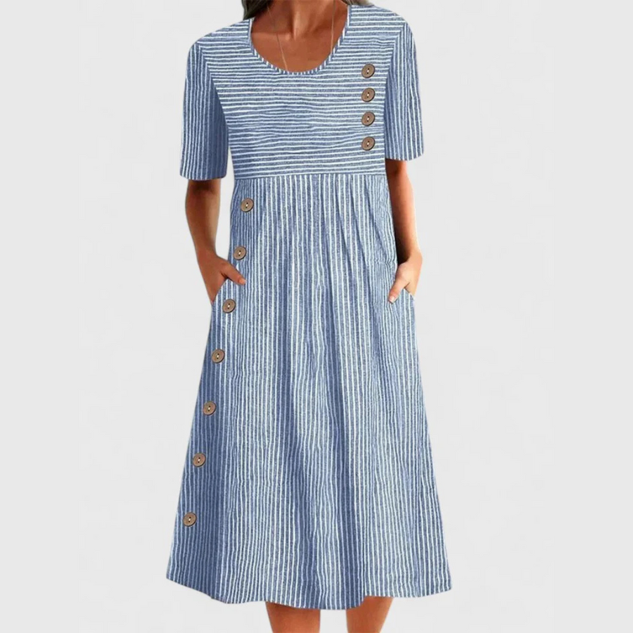 Jovie | Striped Midi Dress